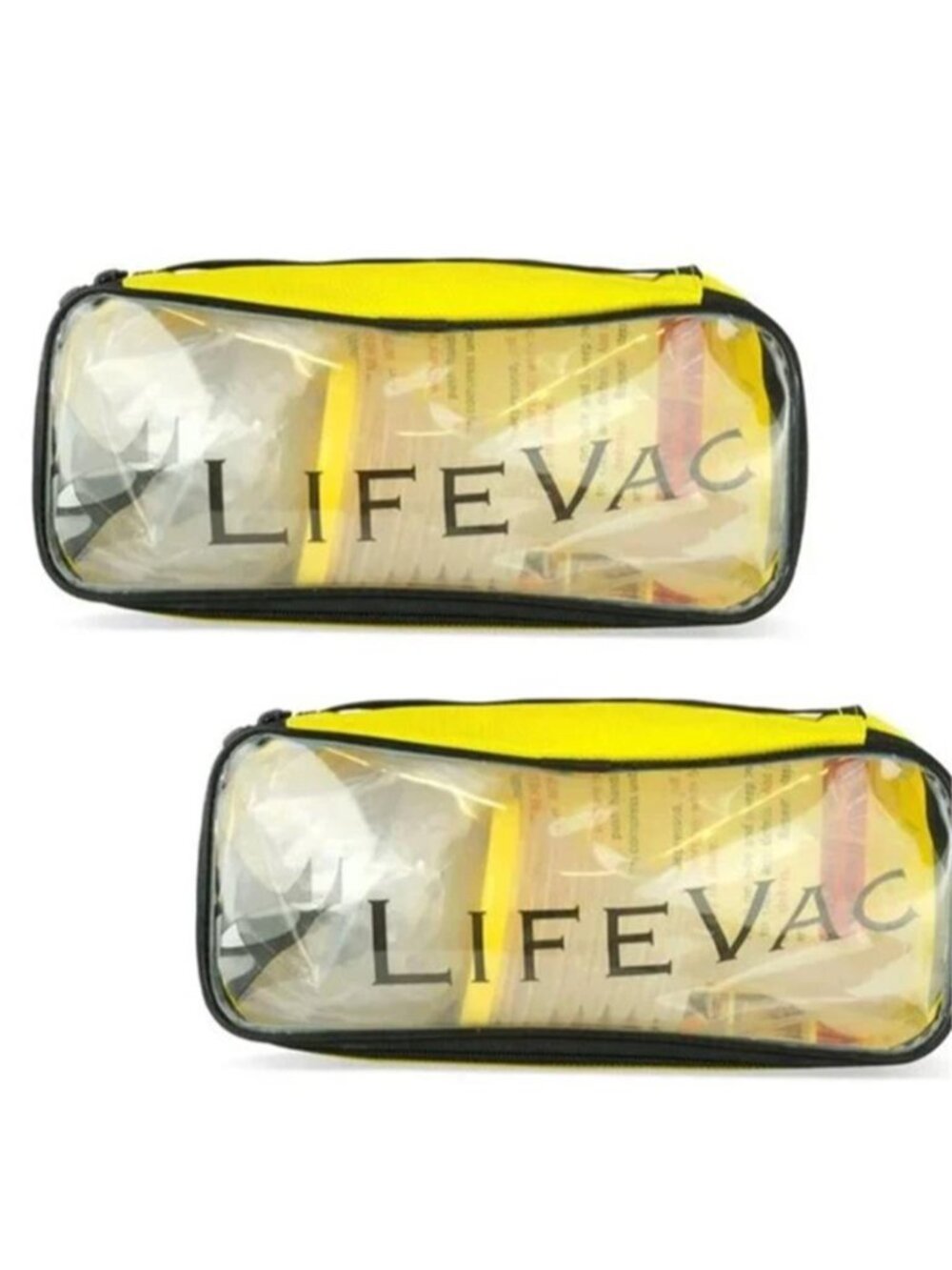 2 Packs LifeVac Yellow Travel Kit - Portable Suction Rescue Device First Aid